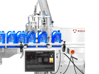 Equipo de sistema de colocado y enroscado de tapas compacto